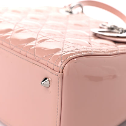 Christian Dior Patent Cannage Medium Lady Dior Rose Clair 8 of 14