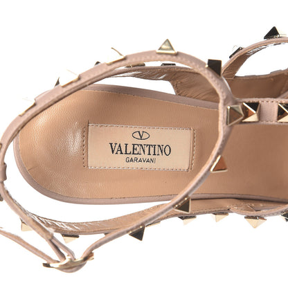 Valentino Garavani Nappa Rockstud Ankle Strap Pumps 40 Poudre 6 of 8