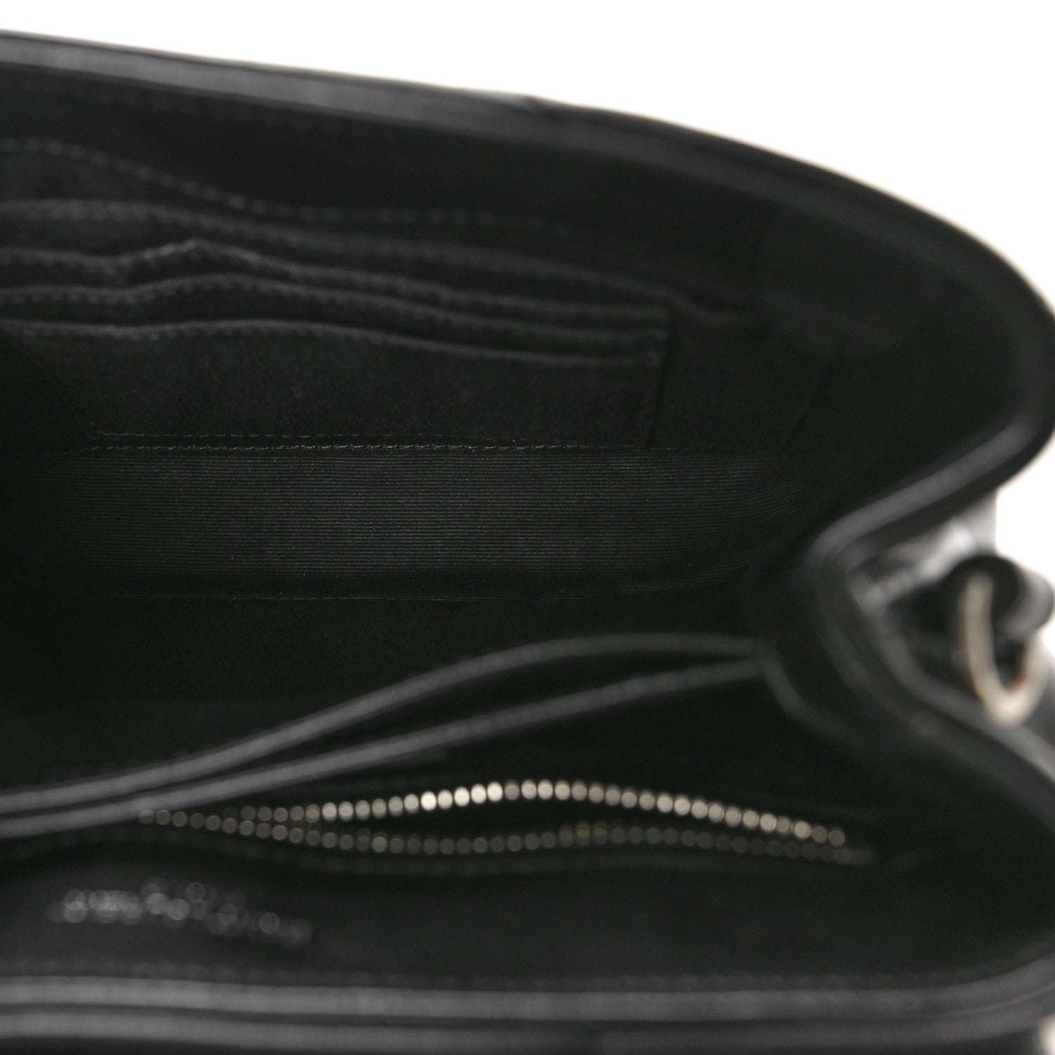 Saint Laurent Calfskin Y Quilted Monogram Toy Loulou Crossbody Bag Black 5 of 13