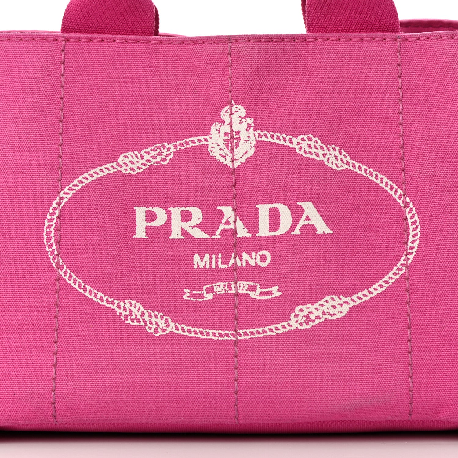 Prada Canapa Small Logo Tote Fuxia 9 of 19