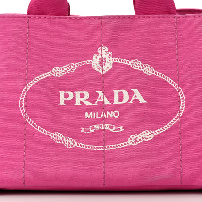 Prada Canapa Small Logo Tote Fuxia 9 of 19