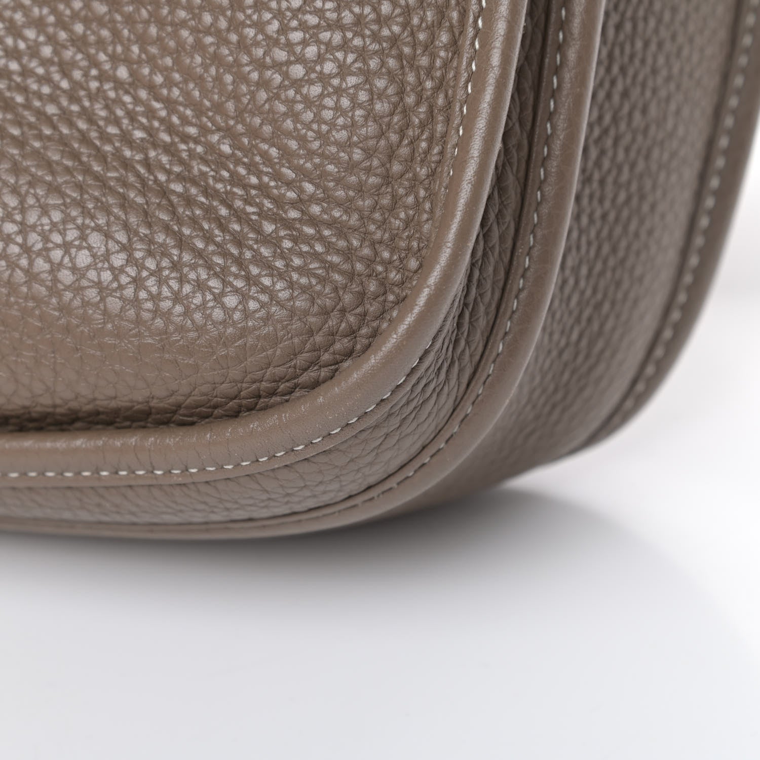 Hermes Taurillon Clemence Evelyne III PM Etoupe 12 of 15