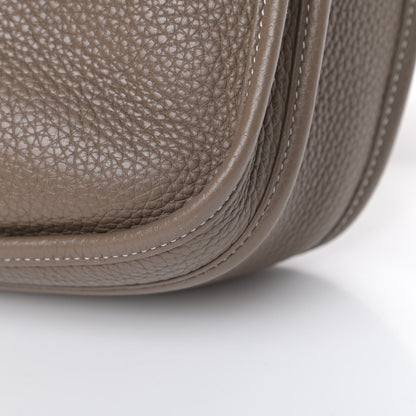 Hermes Taurillon Clemence Evelyne III PM Etoupe 12 of 15