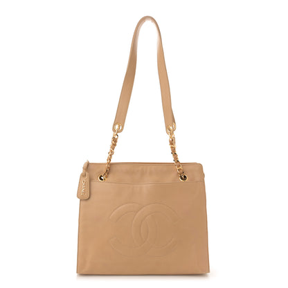Chanel Lambskin CC Shoulder Bag Beige 1 of 14