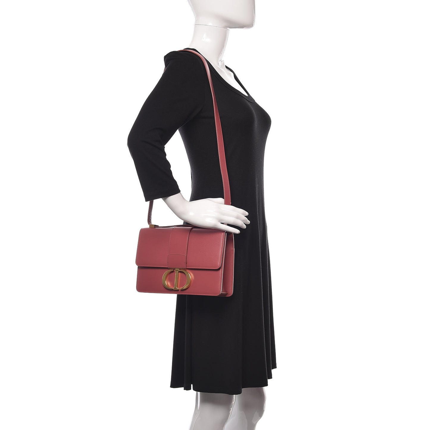 Calfskin 30 Montaigne Flap Bag Terre