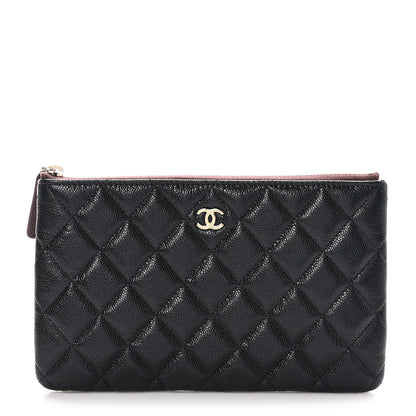 Chanel Caviar Quilted Small Zipped Pouch Black 1 of 9