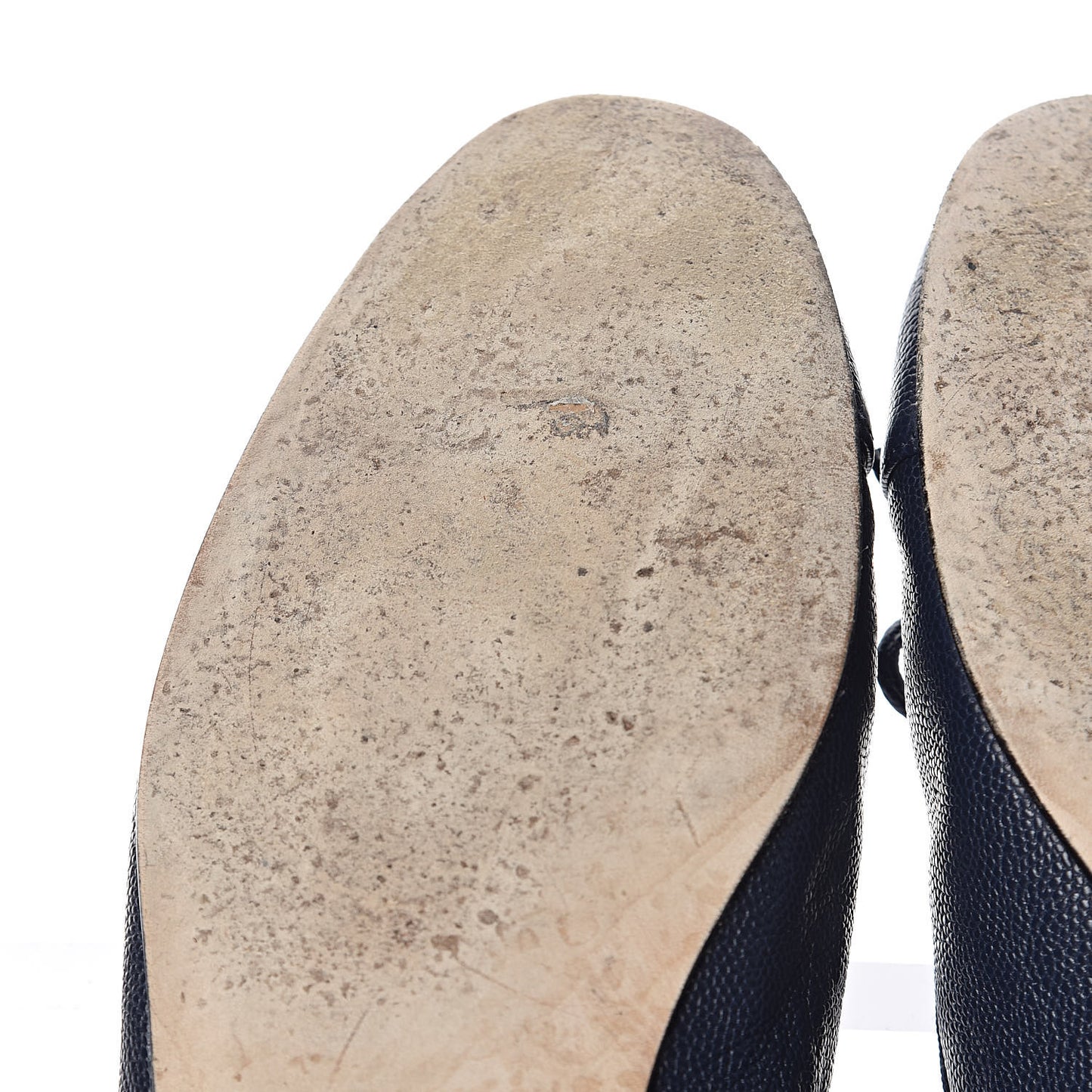 Caviar CC Cap Toe Ballerina Flats 41 Navy
