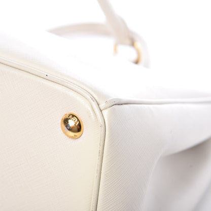 Prada Saffiano Medium Galleria Double Zip Tote Talco 19 of 20
