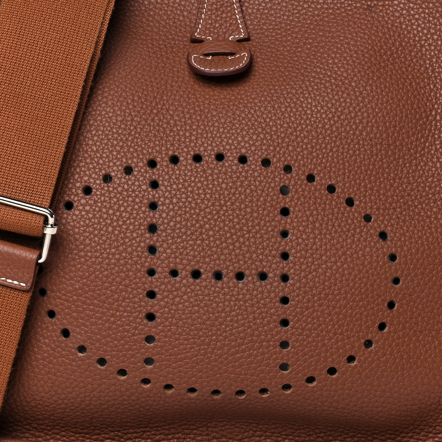 Hermes Taurillon Clemence Evelyne III GM Gold 8 of 11
