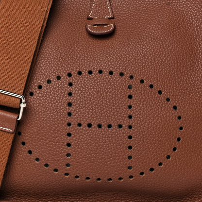 Hermes Taurillon Clemence Evelyne III GM Gold 8 of 11