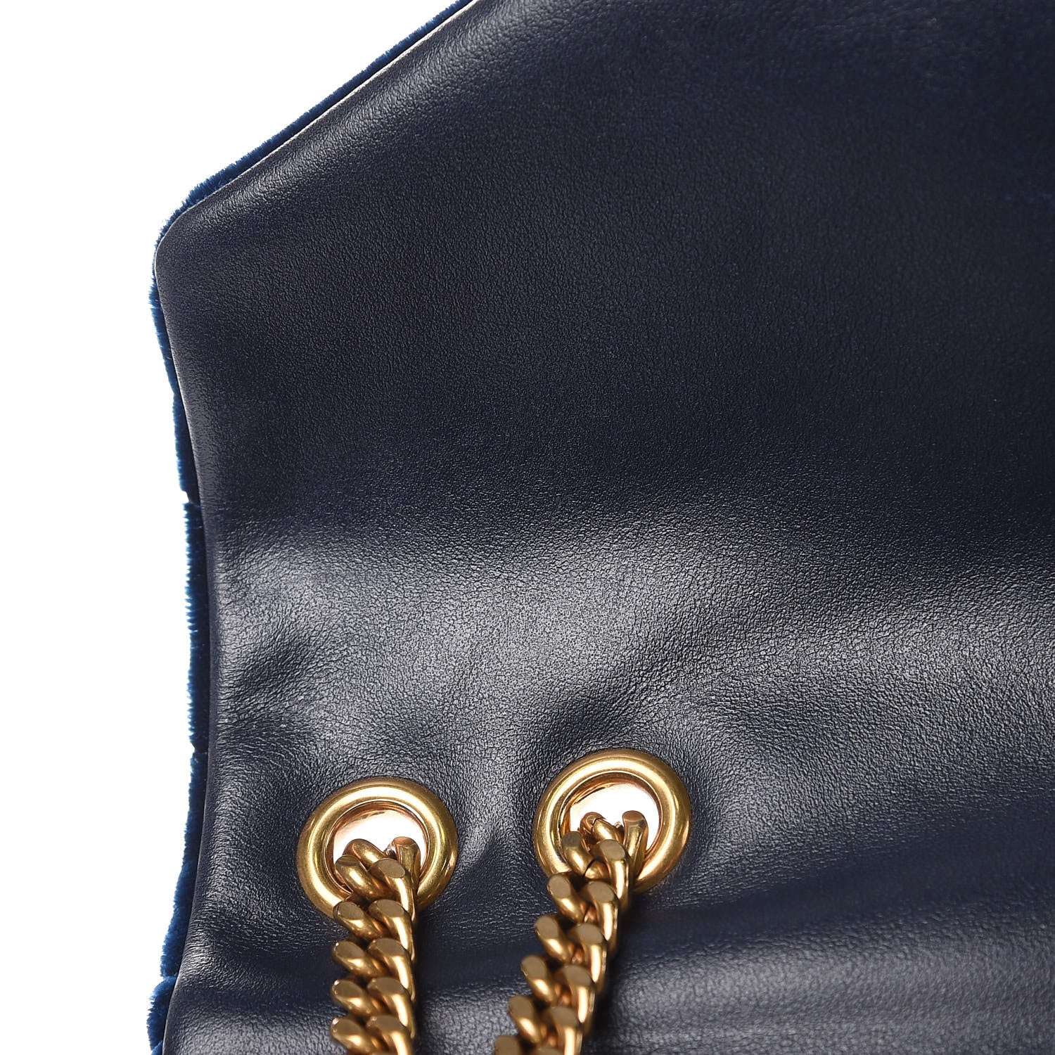 Saint Laurent Velvet Y Quilted Monogram Small Loulou Chain Satchel Medium Blue 16 of 17
