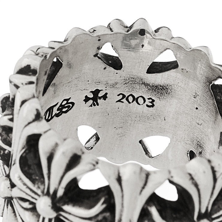 Sterling Silver Cemetery Cross Ring 59 8.75