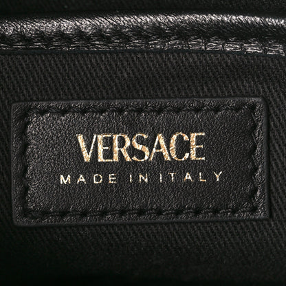 Versace Nappa Quilted Virtus Shoulder Bag Black 6 of 12