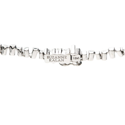 Suzanne Kalan 18K White Gold Diamond Classic Fireworks Tennis Necklace 4 of 4