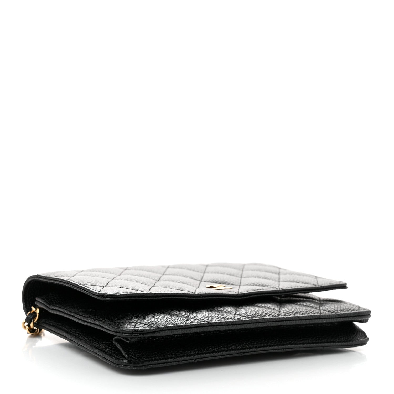 Chanel Caviar Quilted Wallet On Chain WOC Black 4 of 12