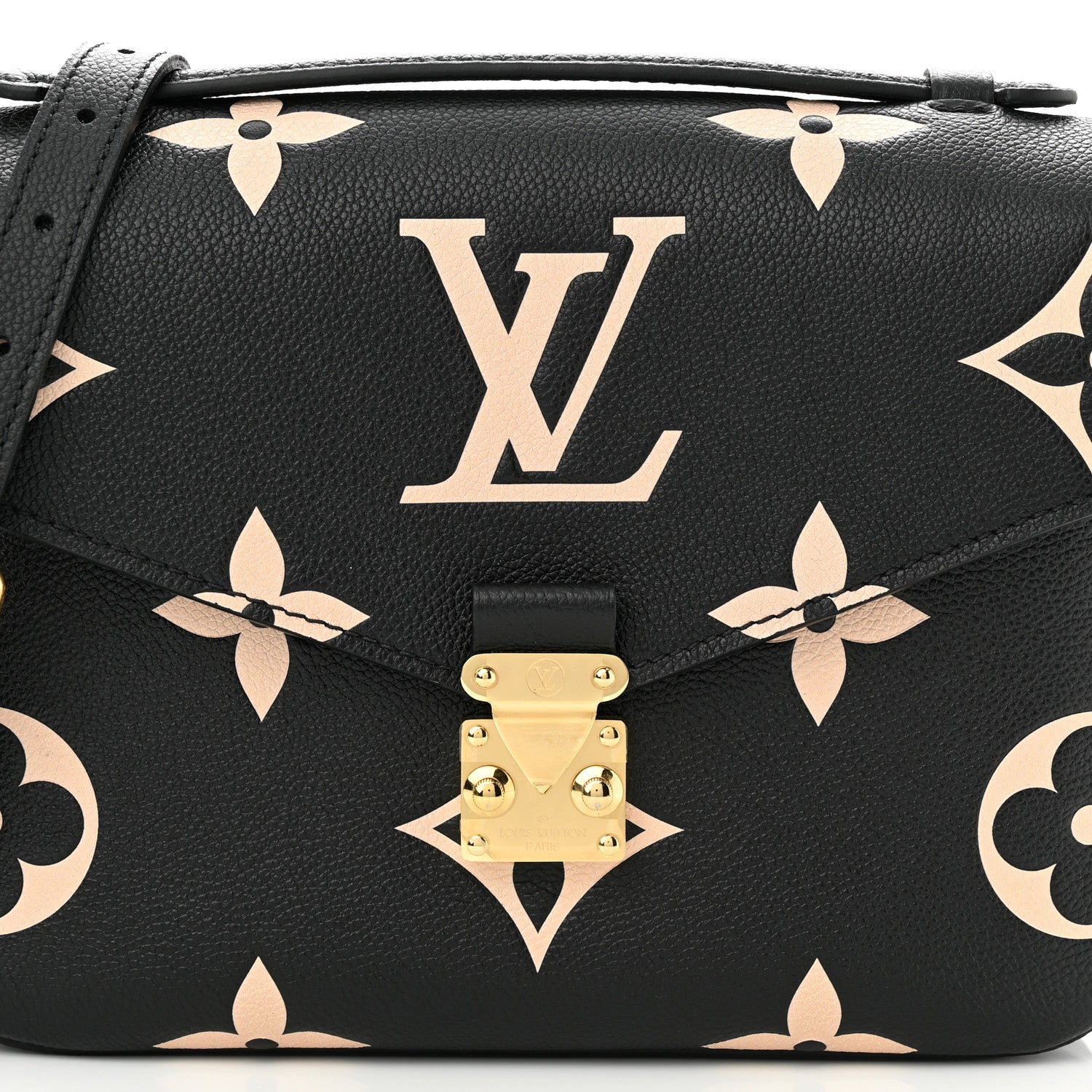 Louis Vuitton Empreinte Monogram Giant Pochette Metis Black Beige 7 of 9
