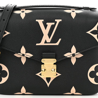Louis Vuitton Empreinte Monogram Giant Pochette Metis Black Beige 7 of 9