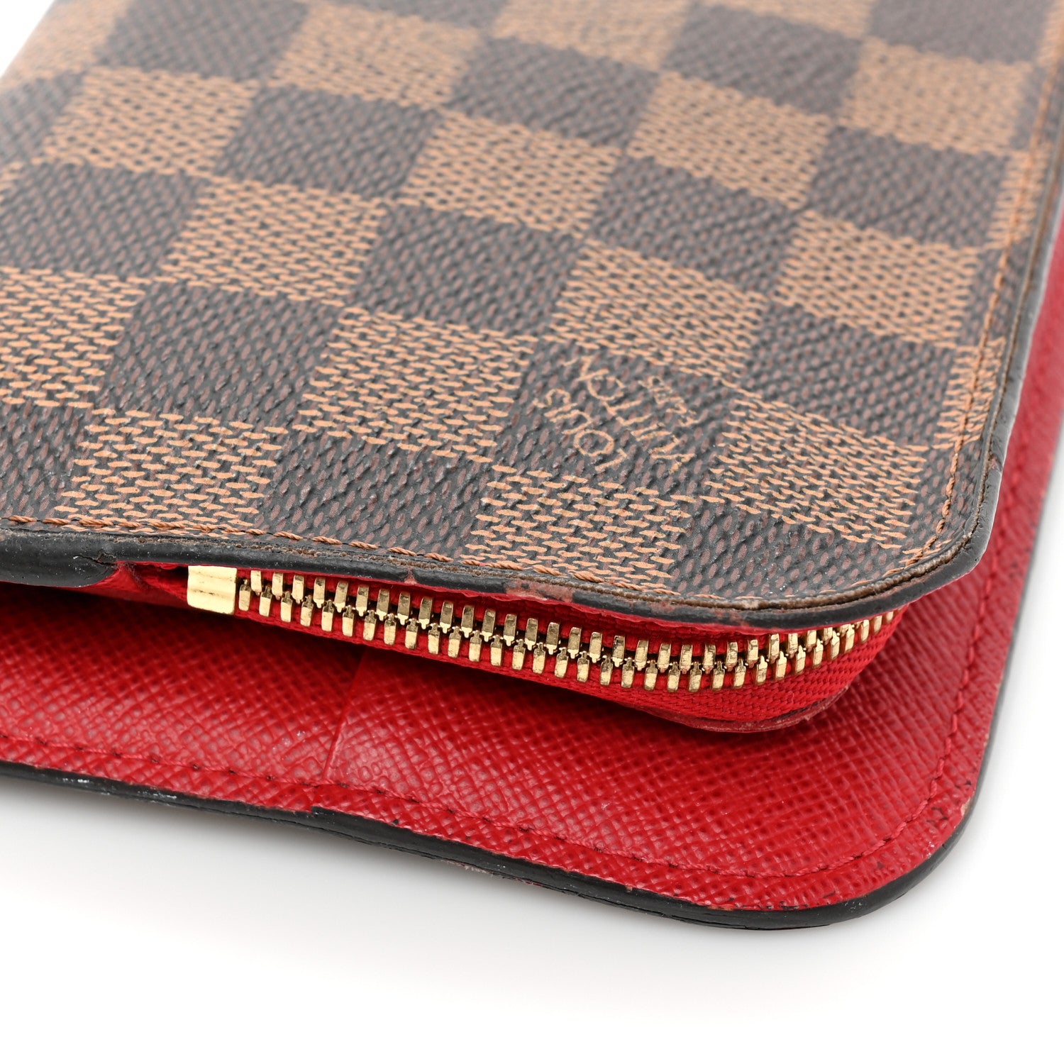 Louis Vuitton Damier Ebene Insolite Wallet Red 13 of 21