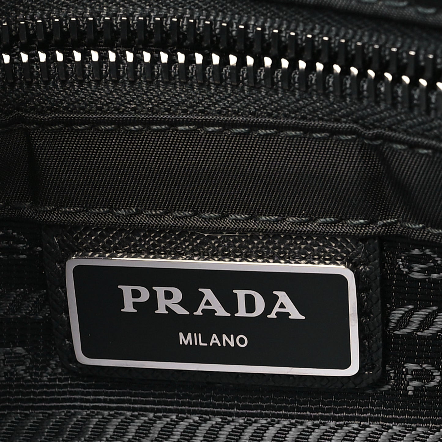 Tessuto Nylon Saffiano Large Double Snap Buckle Messenger Bag Black