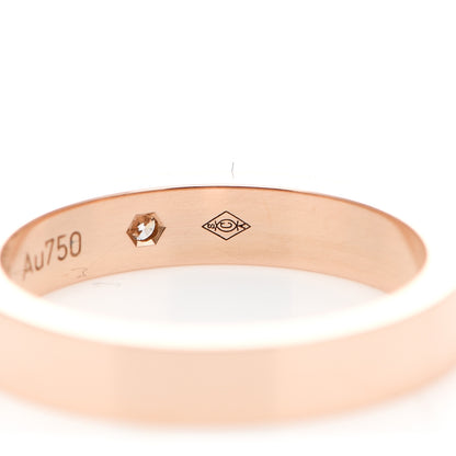Cartier 18K Pink Gold Diamond 3mm C De Cartier Wedding Band Ring 46 3.75 6 of 7