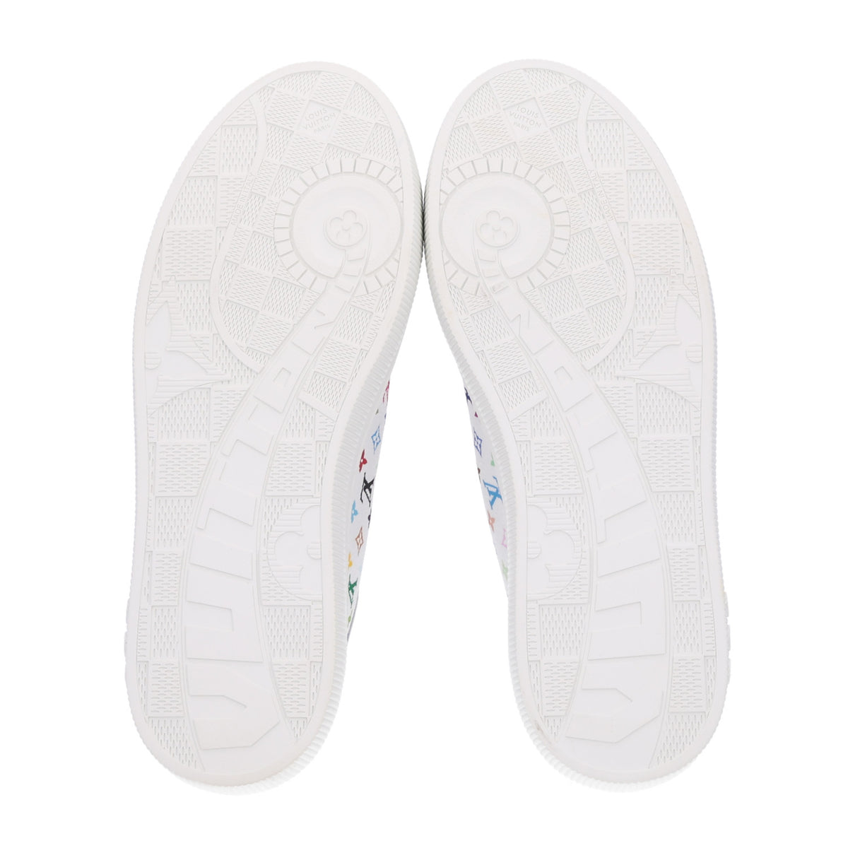 Louis Vuitton LV X TM Calfskin Monogram Multicolor Lagoon Sneakers 40 White 7 of 10