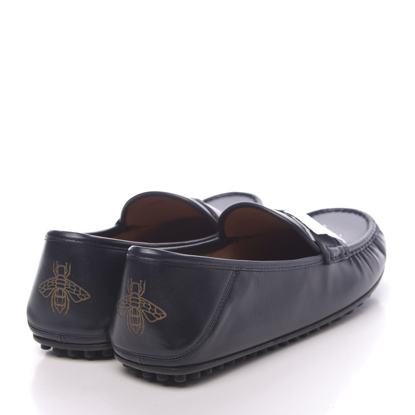 Nappa Mens GG Driver Loafers 9 Blue
