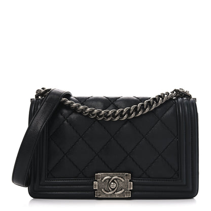 Chanel Calfskin Quilted Small Boy Flap Black 1 of 10