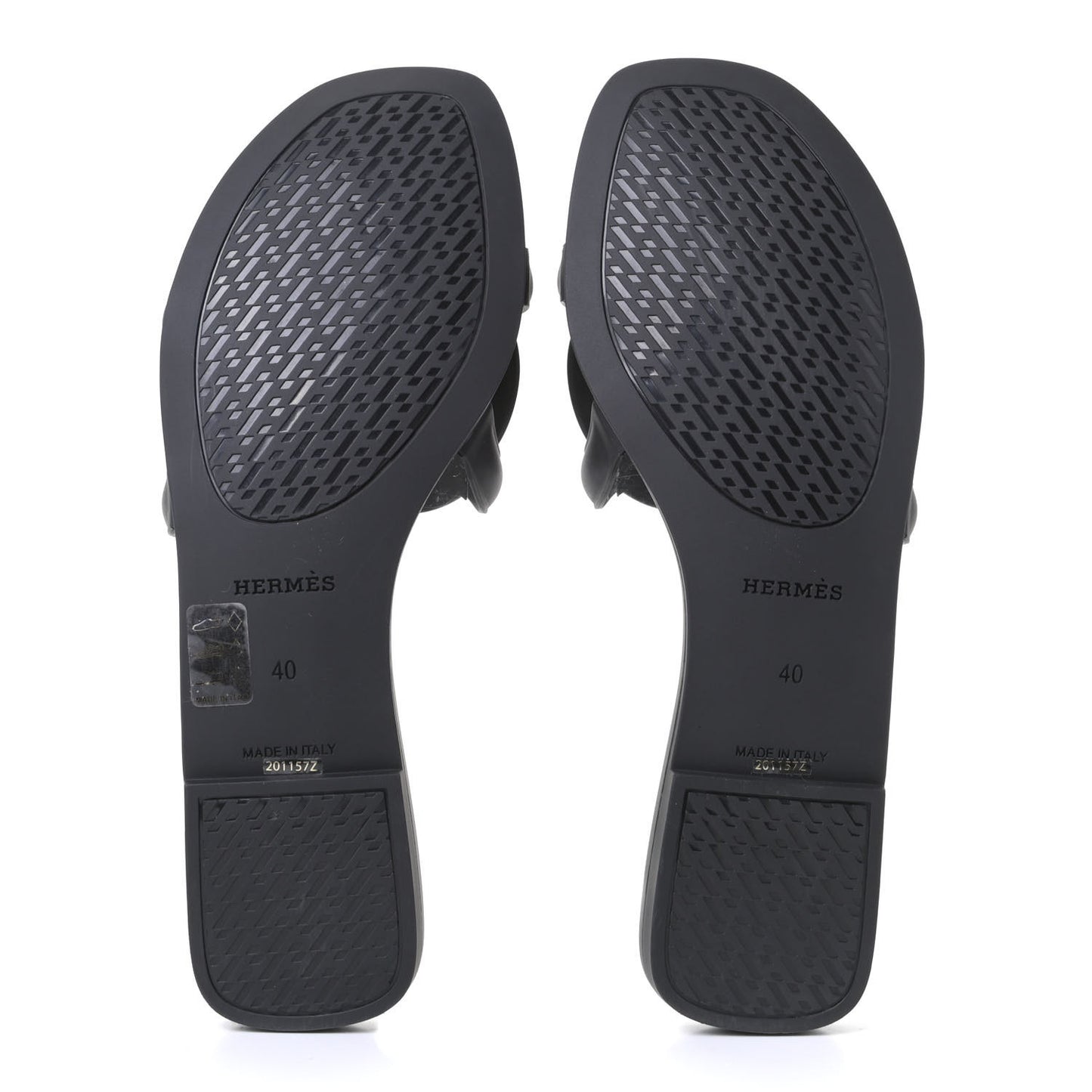 Rubber Aloha Sandals 40 Black