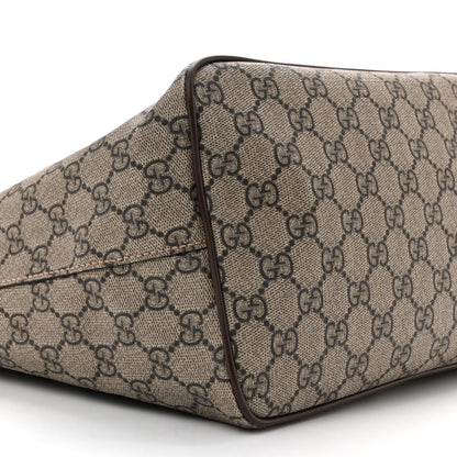 Gucci Soft GG Supreme Monogram Courrier Medium Crossbody Tote Beige New Acero 9 of 14