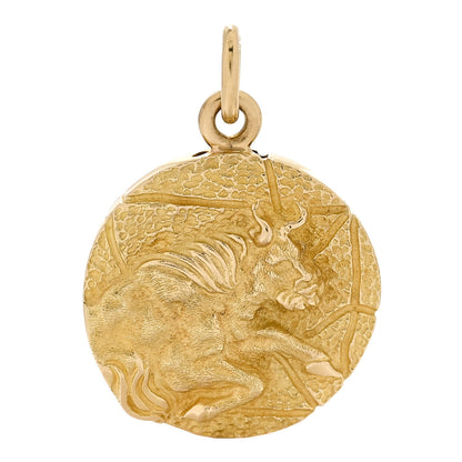 Tiffany 18K Yellow Gold Zodiac Taurus Pendant 1 of 4