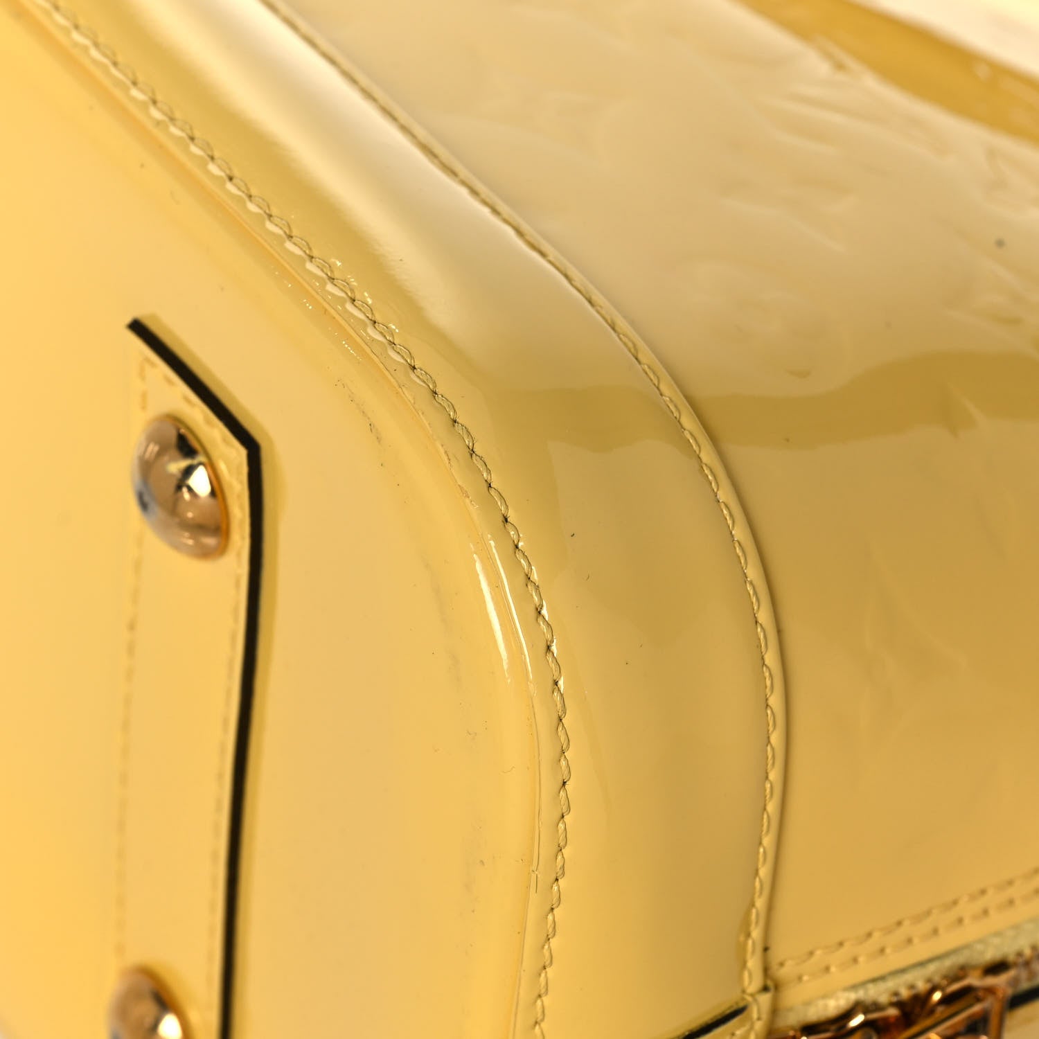 Louis Vuitton Vernis Alma MM Citrine 10 of 14