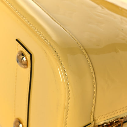 Louis Vuitton Vernis Alma MM Citrine 10 of 14