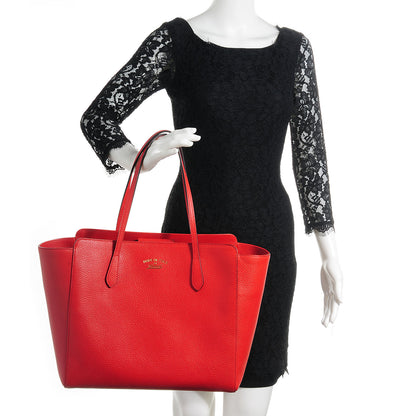 Gucci Dollar Calfskin Medium Swing Tote Oxidation 2 of 8