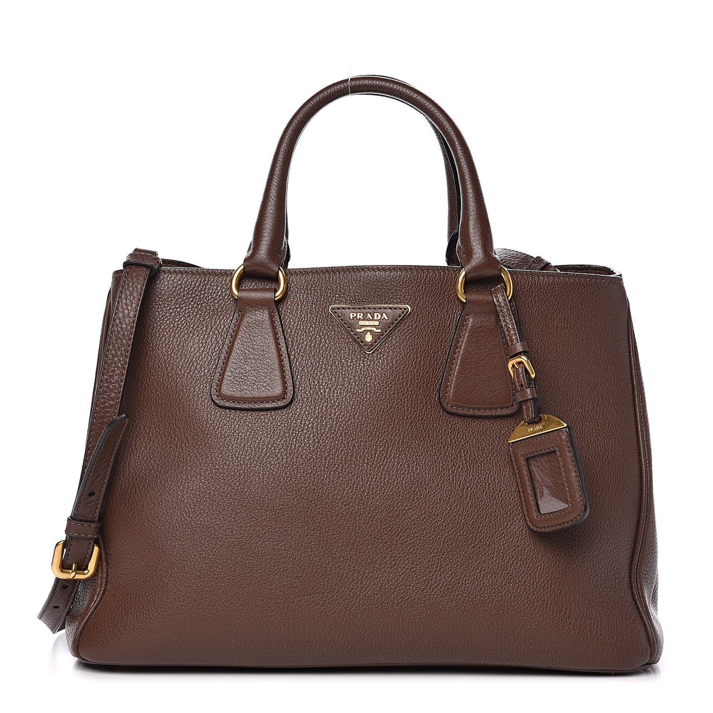 Vitello Daino Shoulder Bag Bruciato