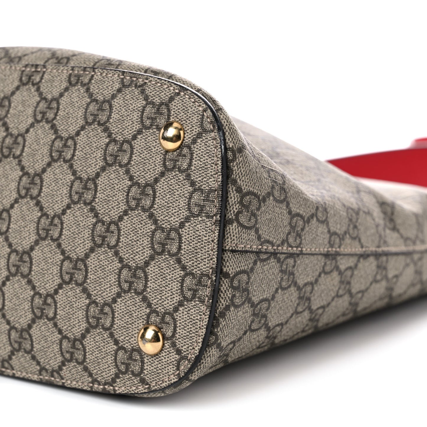 GG Supreme Monogram Linea A Hobo Red