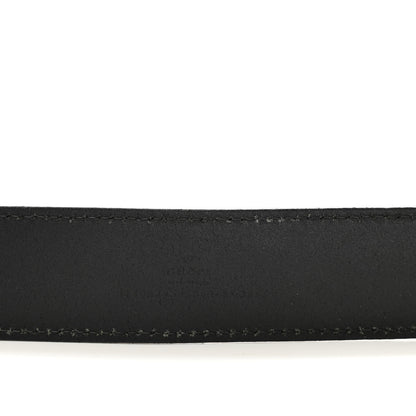 Gucci Selleria Calfskin Nickel Interlocking G 37mm Belt 85 34 Black 3 of 6