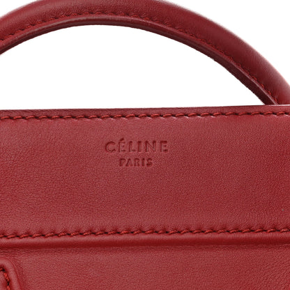 Celine Supple Calfskin Medium Phantom Luggage Red 6 of 10