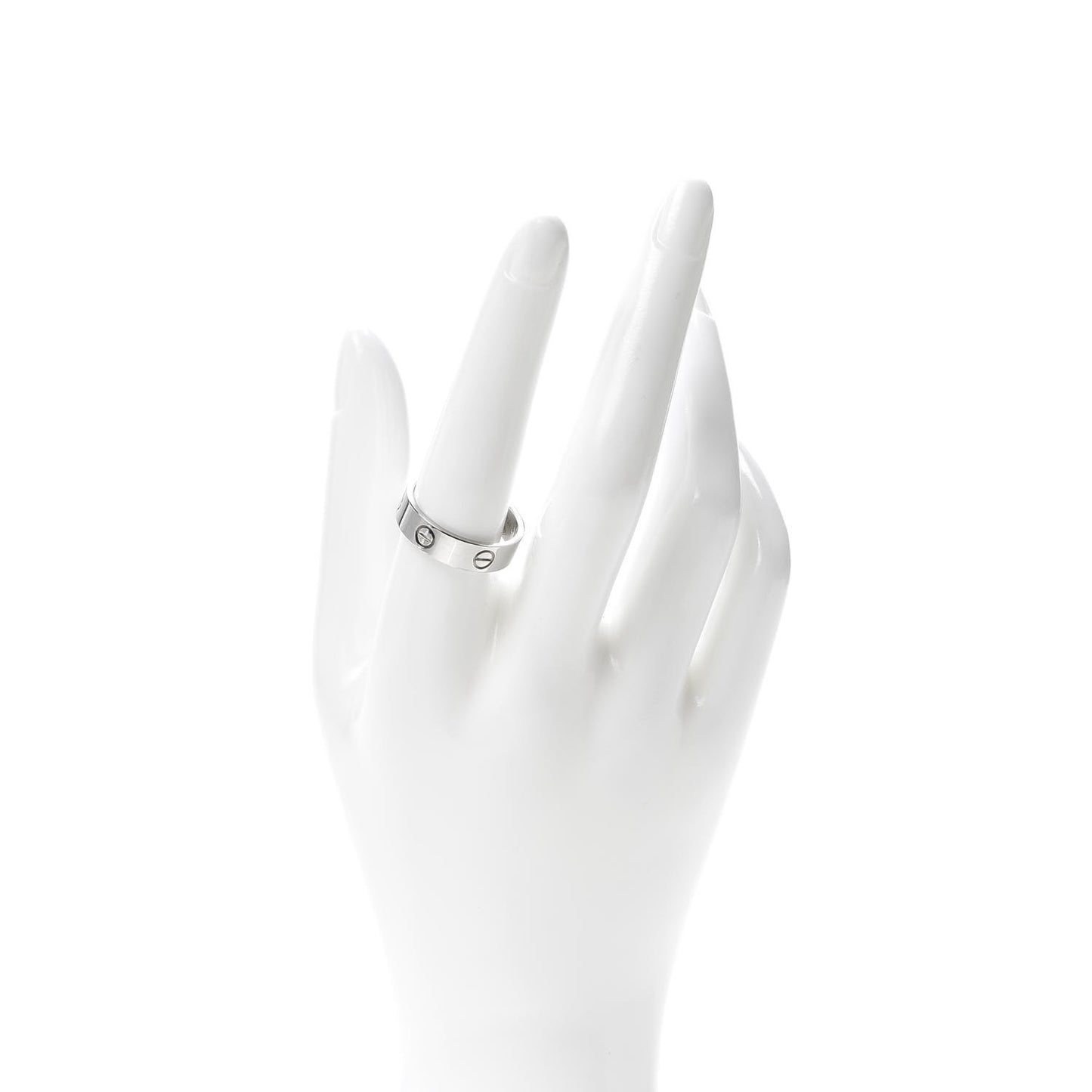 18K White Gold 5.5mm LOVE Ring 59 8.75