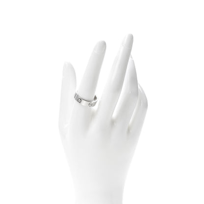 Cartier 18K White Gold 5.5mm LOVE Ring 59 8.75 2 of 4