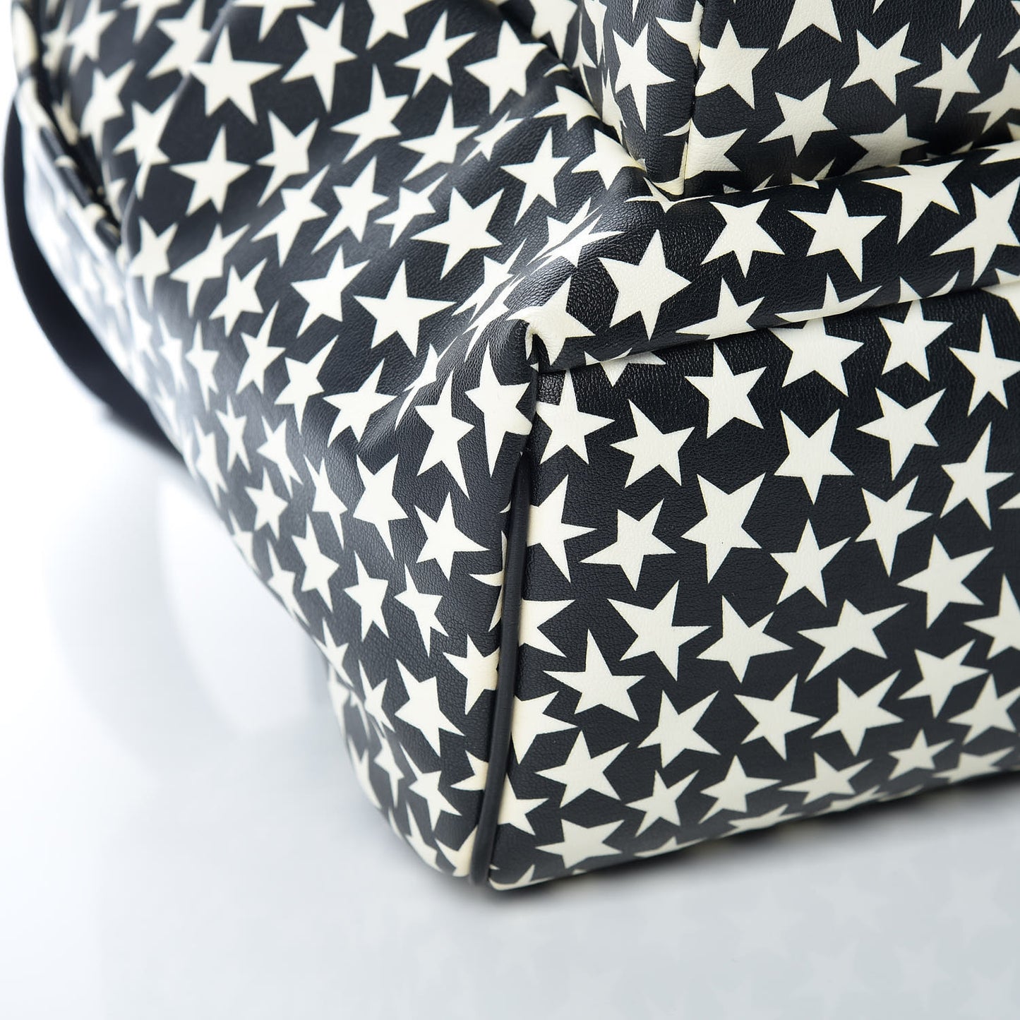 Calfskin Star Print Hunting Backpack Black White