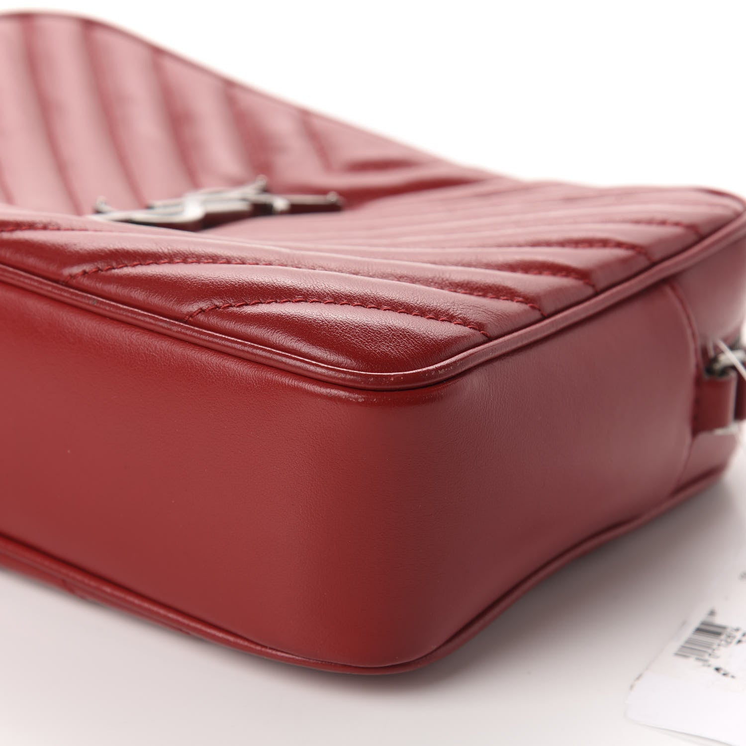 Saint Laurent Calfskin Matelasse Monogram Lou Camera Bag Rouge Eros 7 of 10