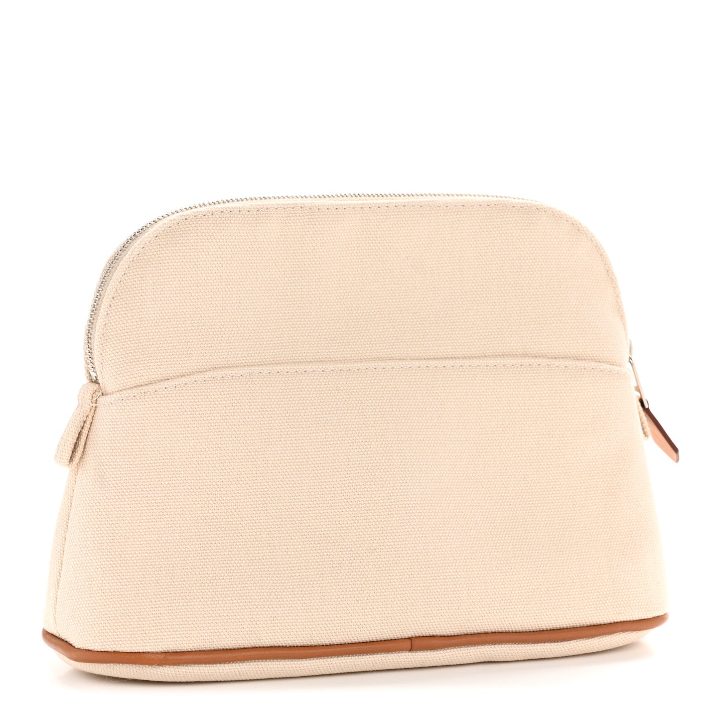 Cotton Canvas Mini Bolide Travel Cosmetic Pouch Naturel