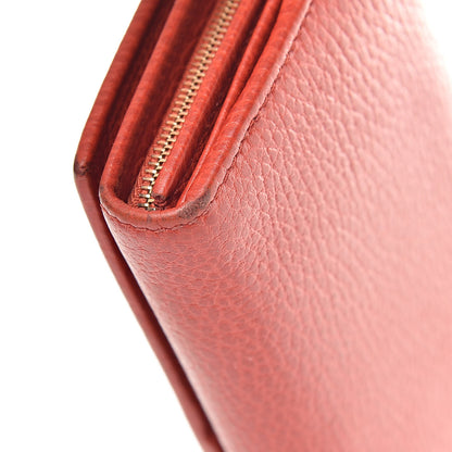 Gucci Pebbled Calfskin Continental Wallet Red 14 of 16