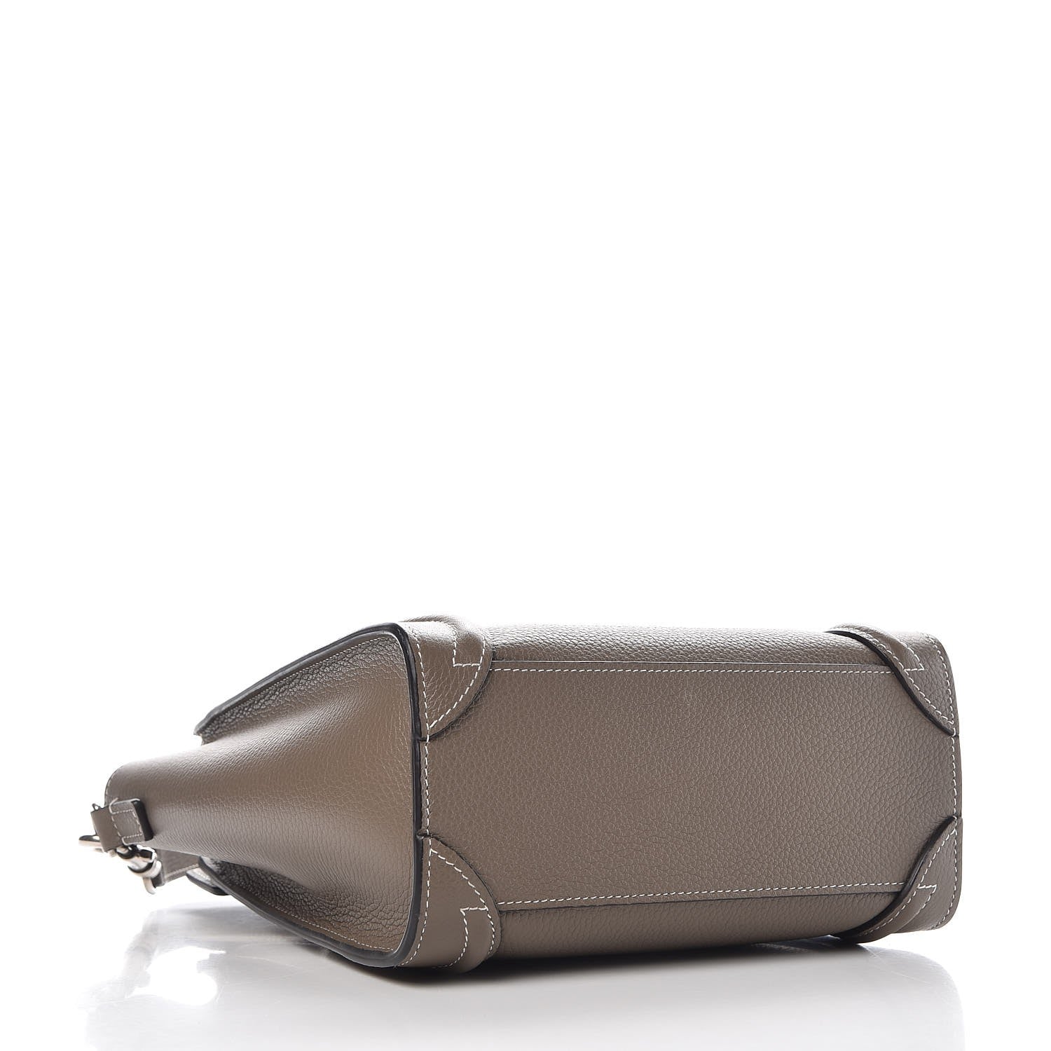 Celine Drummed Calfskin Nano Luggage Souris 3 of 8