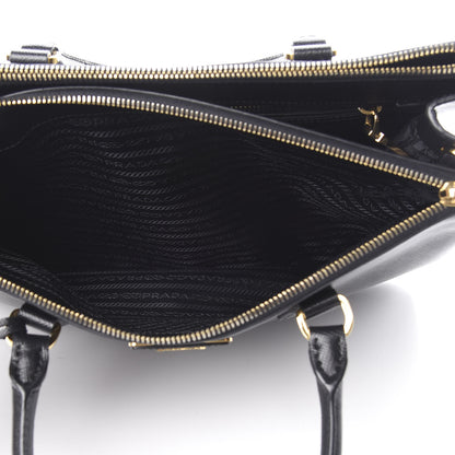Prada Saffiano Medium Galleria Double Zip Tote Black 7 of 14