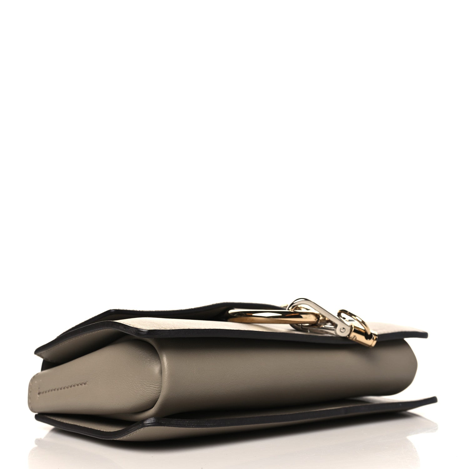 Chloe Suede Calfskin Small Faye Shoulder Bag Motty Grey 4 of 11