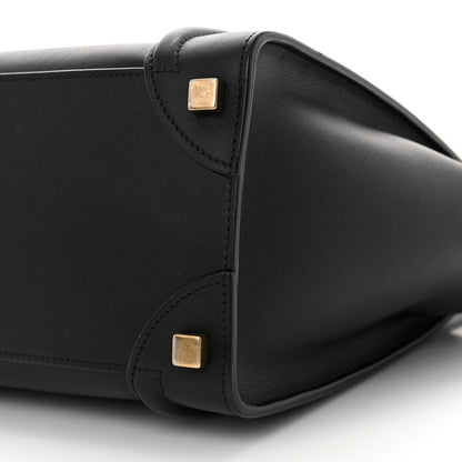 Celine Smooth Calfskin Micro Luggage Black 9 of 10