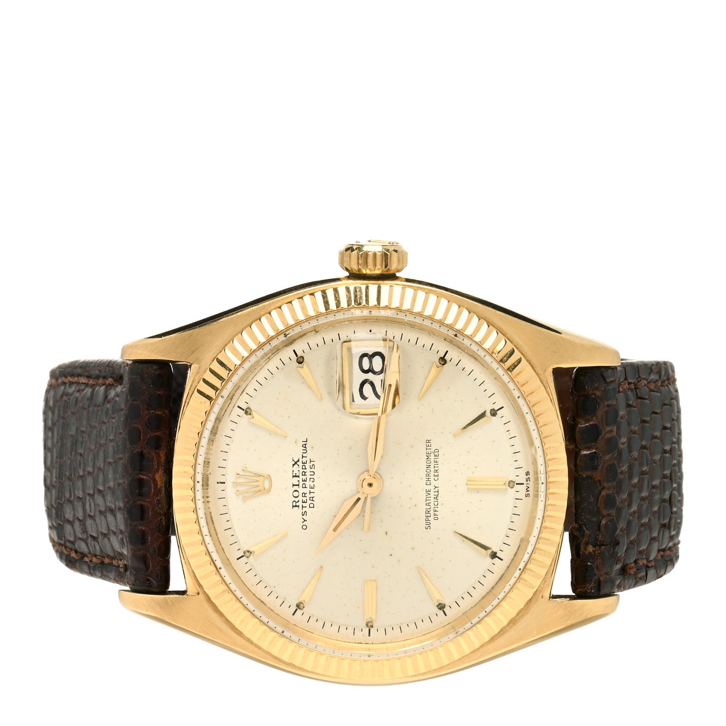 18K Yellow Gold 36mm Oyster Perpetual Datejust Watch 6605