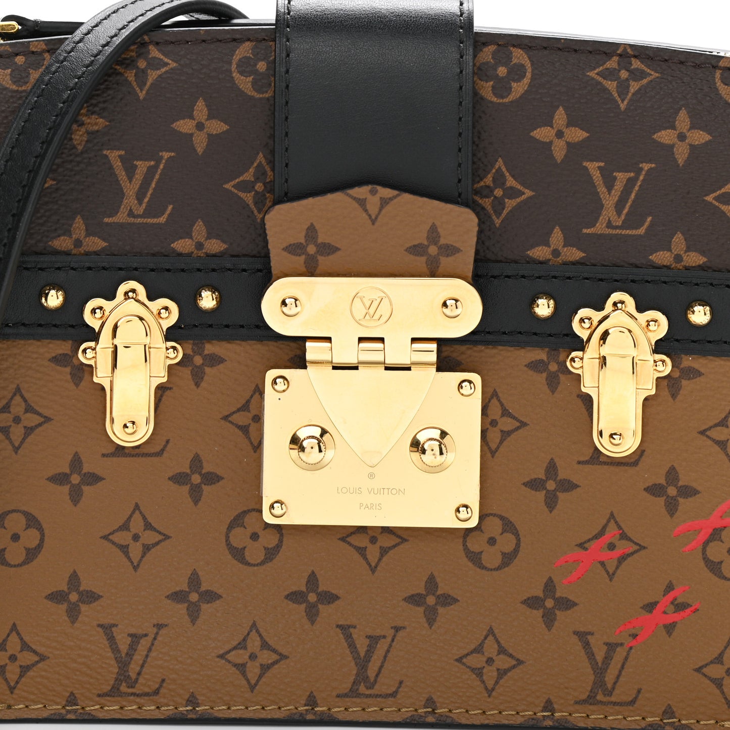 Reverse Monogram Trunk Clutch