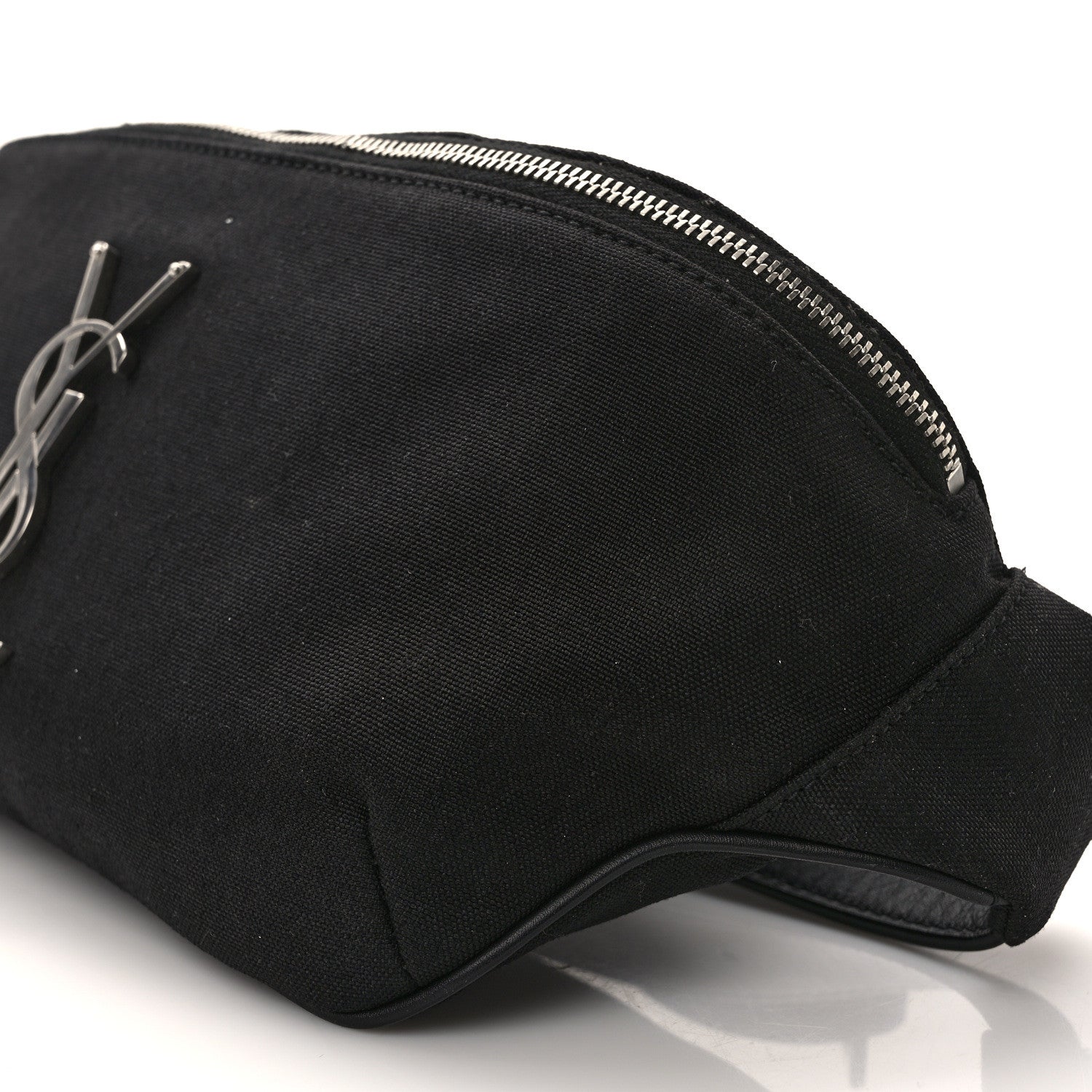 Saint Laurent Canvas Monogram Belt Bag Black 9 of 12